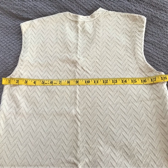 Stunning vintage long sweater and vest set with a chevron knit pattern. EUC - Picture 16 of 16
